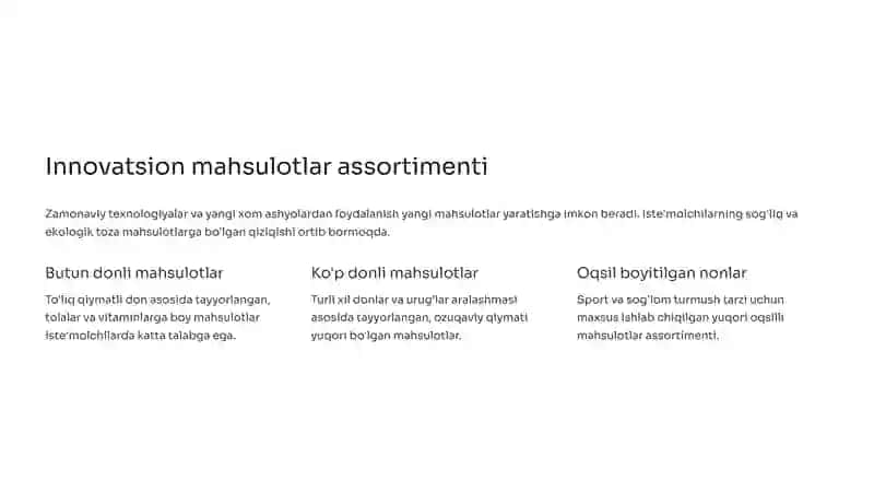 Non-bulka mahsulotlarining yangi assortimenti 4