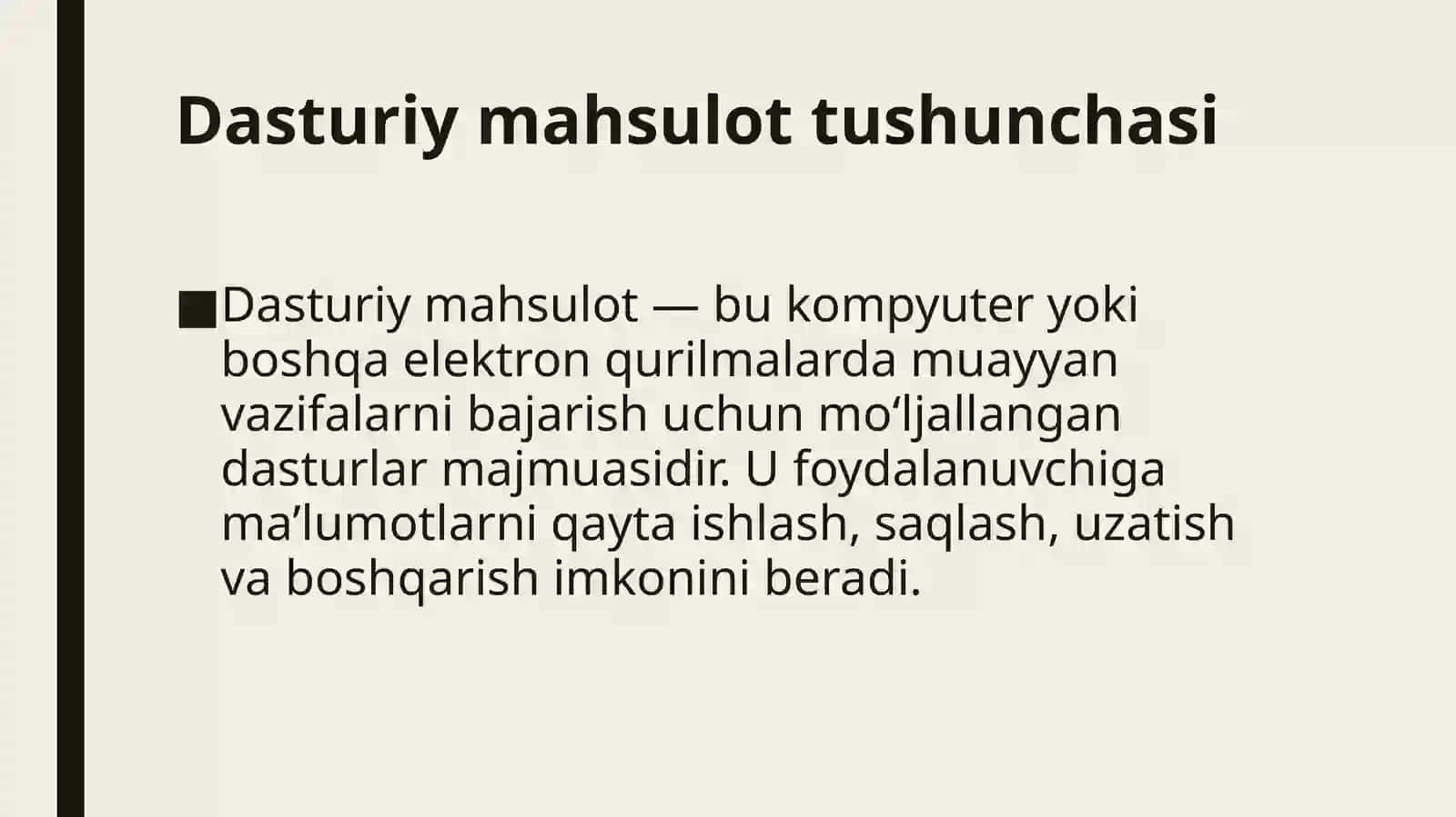 Mavjud dasturiy maxsulotlar 4