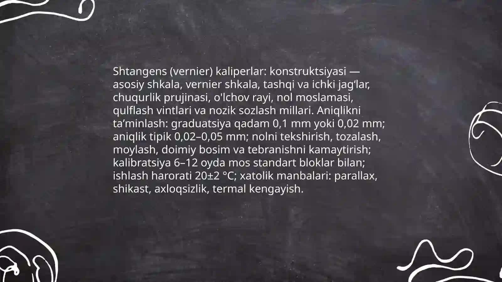 Bichiq detallarning geometrik oʻlchamlarini oʻlchaydigan uskuna 4