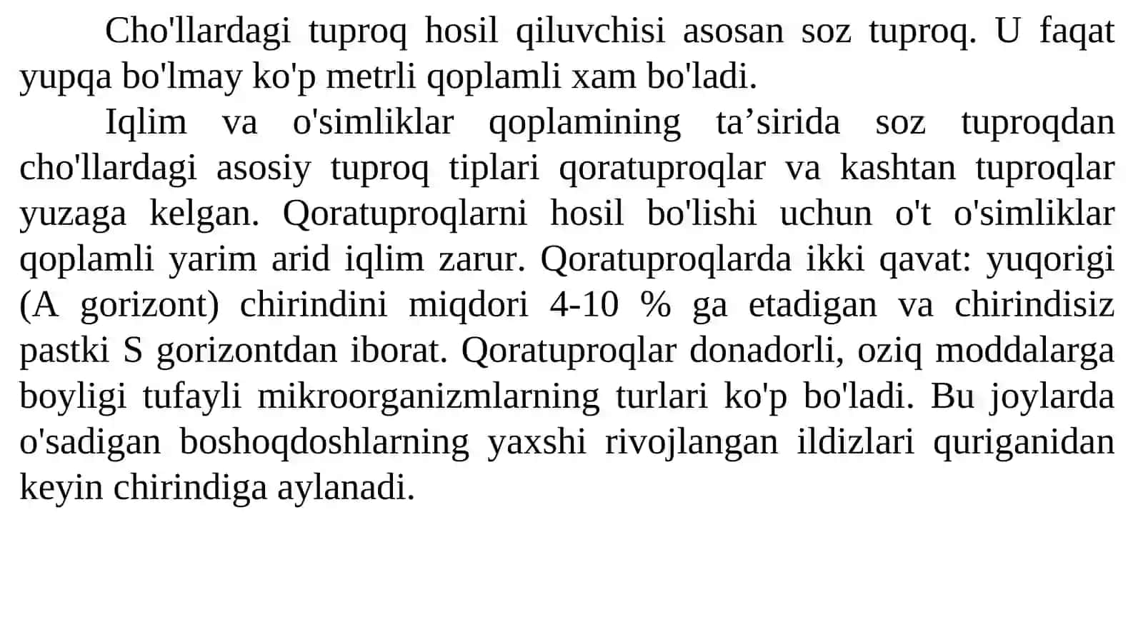 O’simliklarning mintaqalar bo’yicha tarqalishi 4