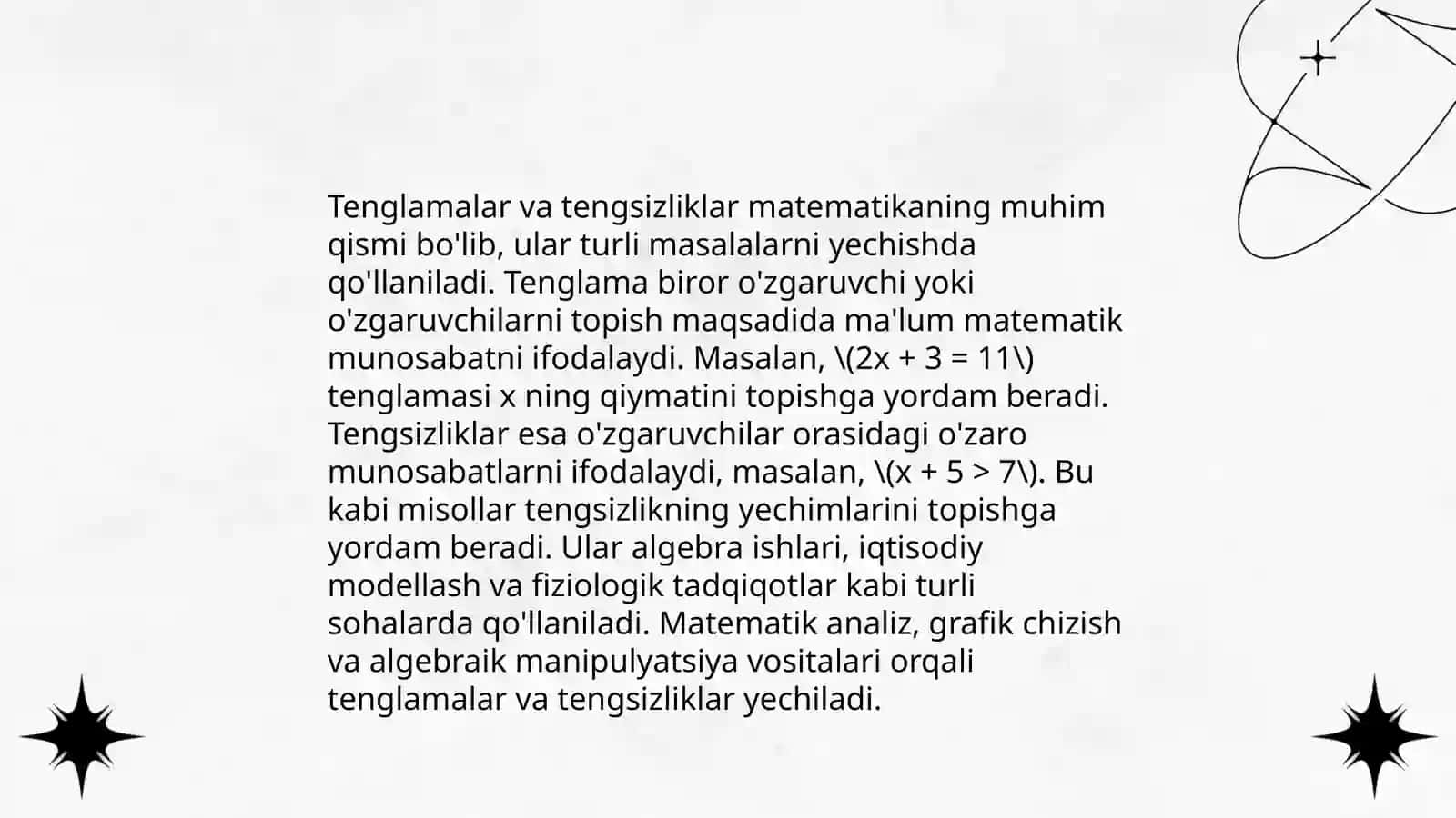 Geometrik tengsizliklar 4