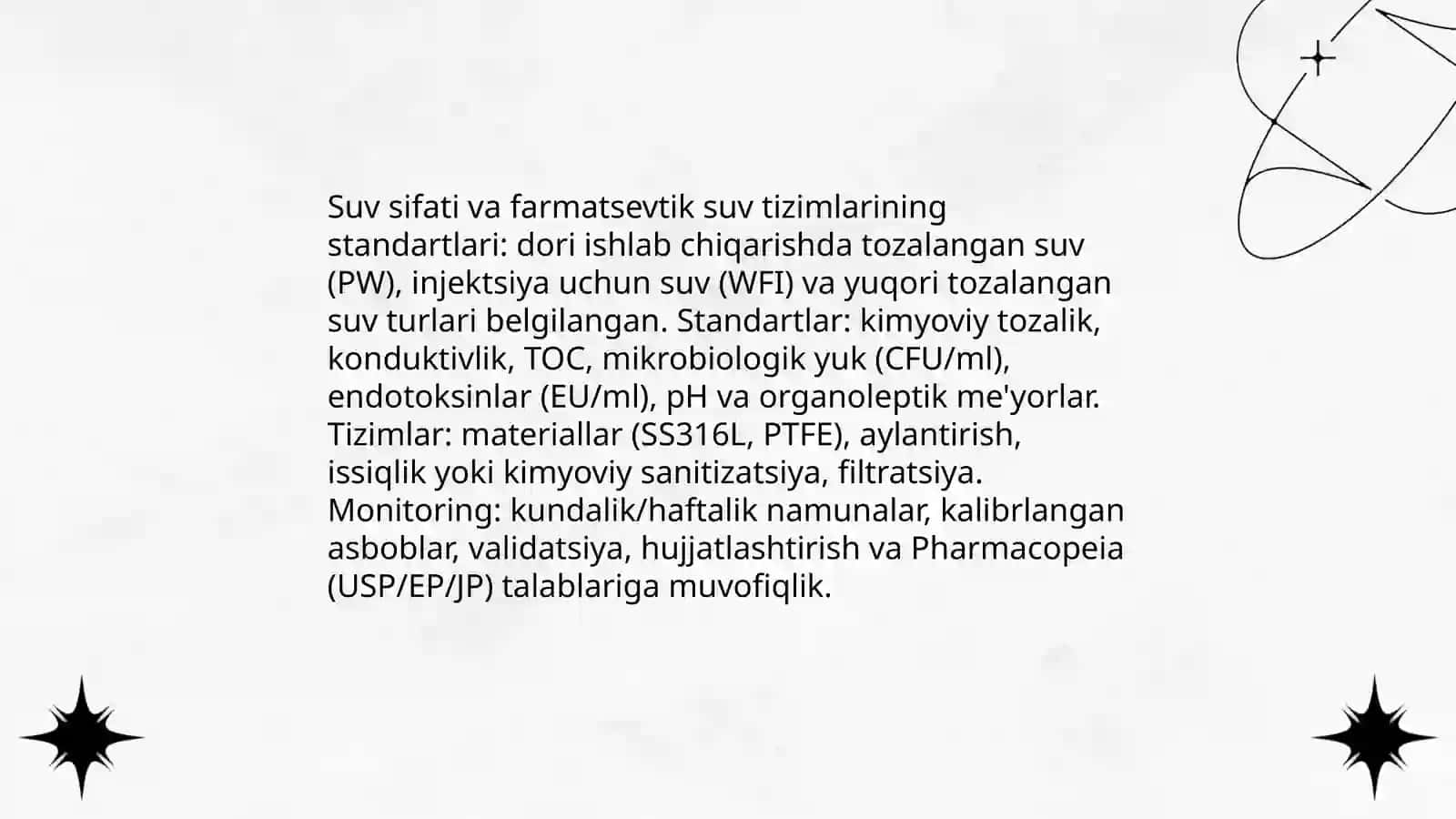Suyuq dori turlari standartlashtirish va sifatini nazorat qilish 4