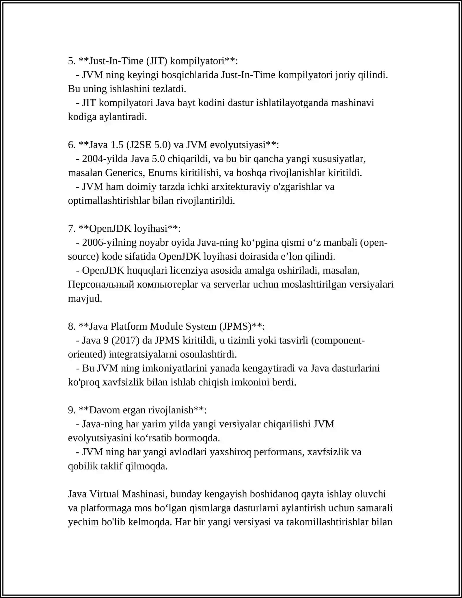 JAVA VIRTUAL MASHINALARI 4