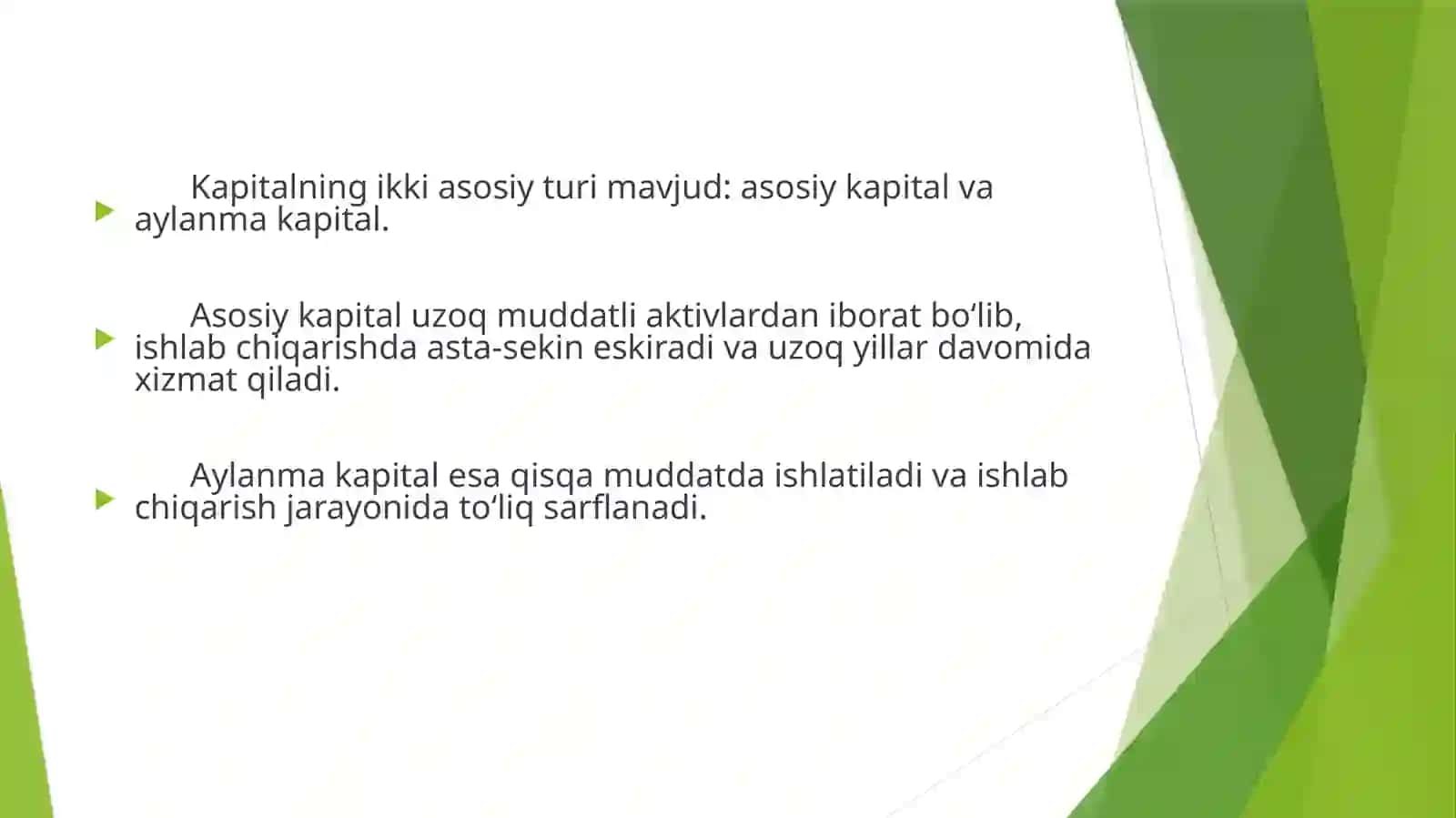 Asosiy va aylanma kapital 4