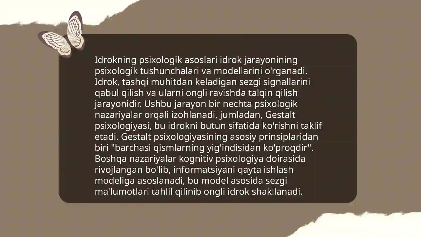 Idrok tushunchasi 4
