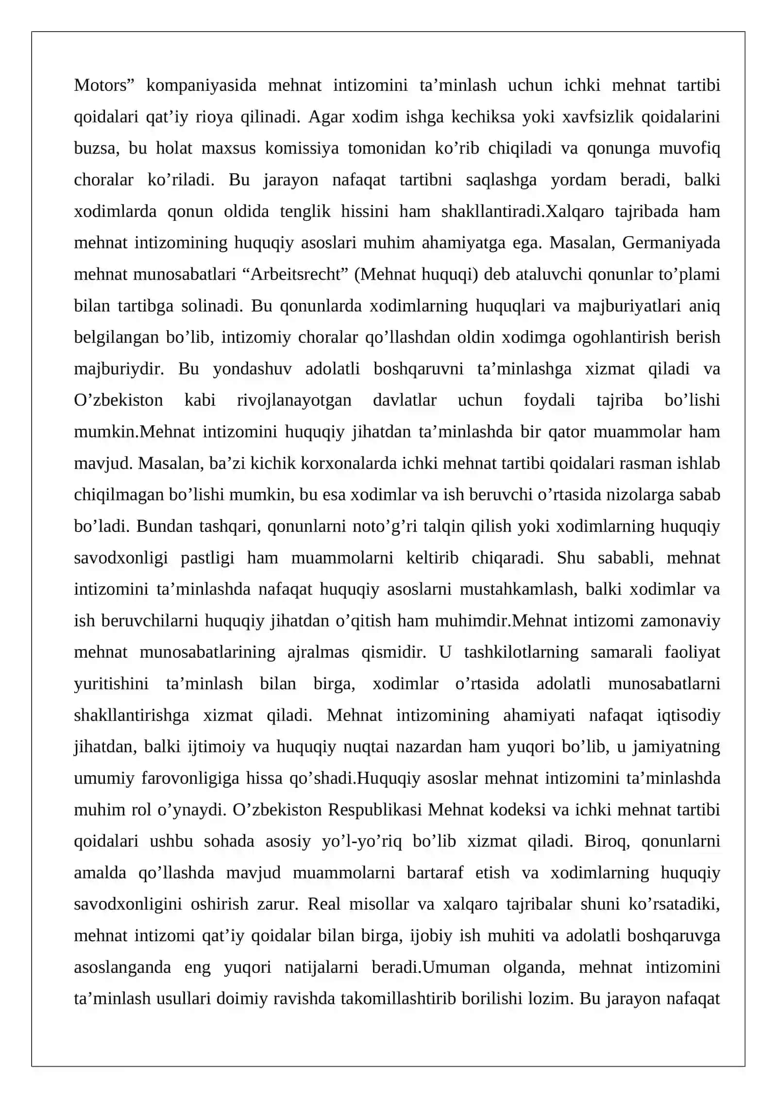Mehnat intizomi 4
