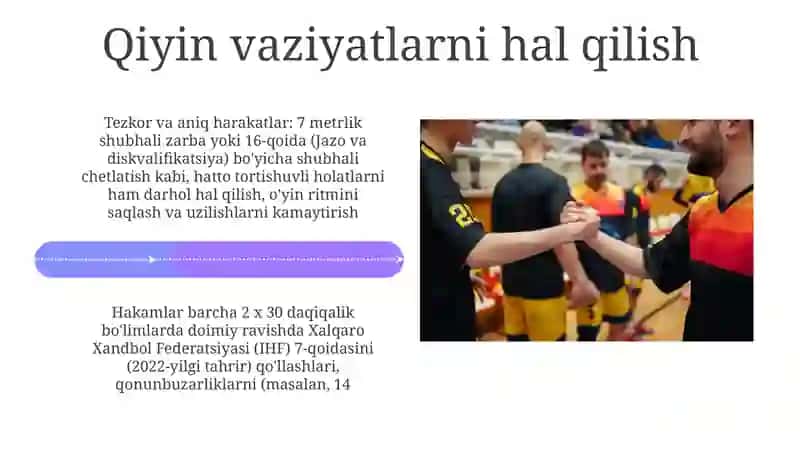Gandbol o’yinida hakamlik 4