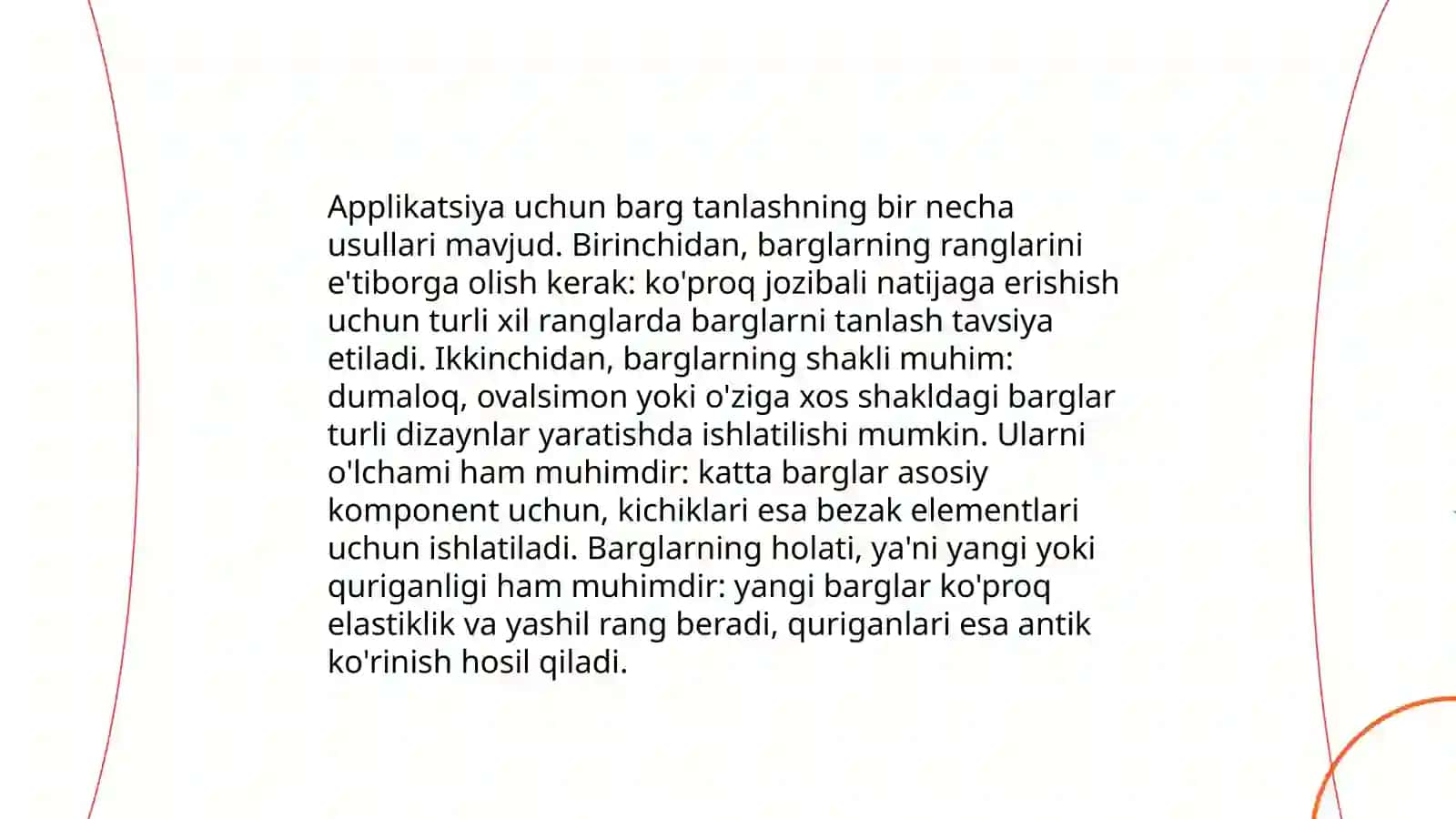 Applikatsiya usulida barglardan qurish yasash 4