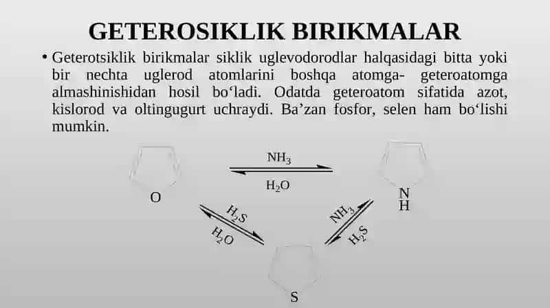 ALISIKLIK VA GETEROSIKLIK 4