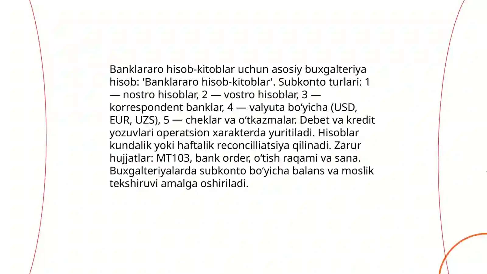 Banklararo hisob-kitoblar hisobi 4