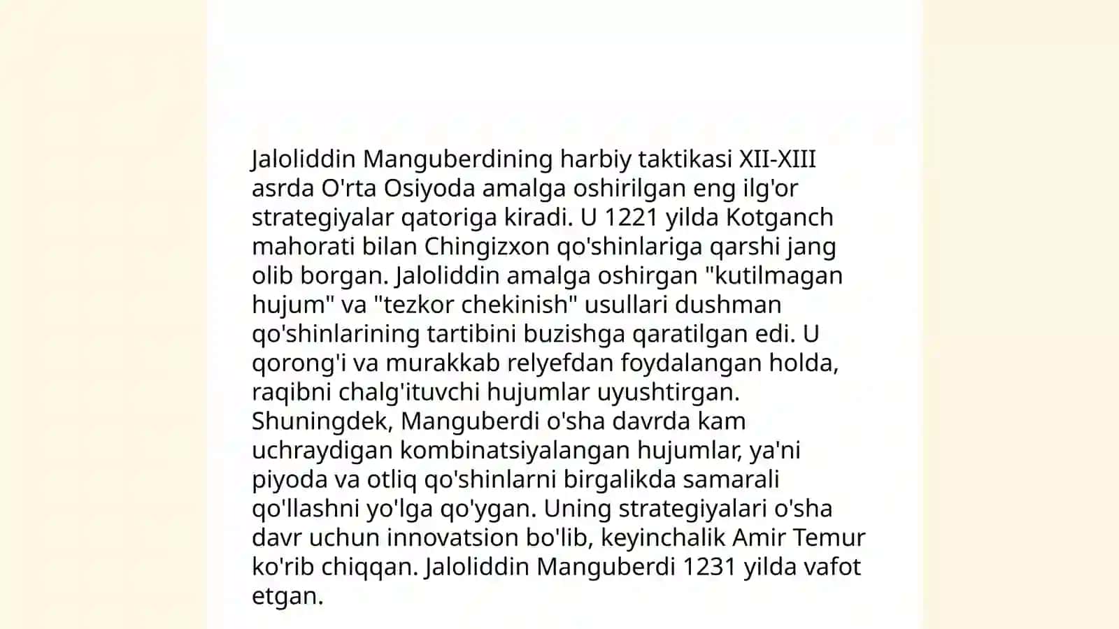 Jaloliddin Manguberdi- vatan himoyachisi 4