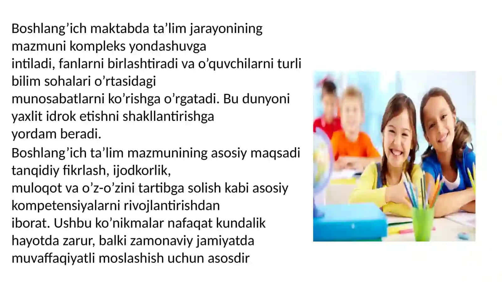 Boshlang'ich ta'limda Tarbiya jarayonining mazmuni va mohiyati 4