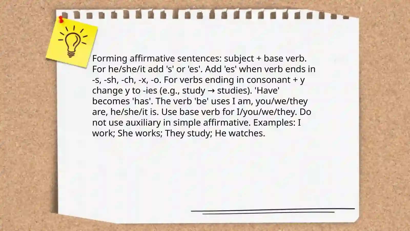 Present simple Tenses 4