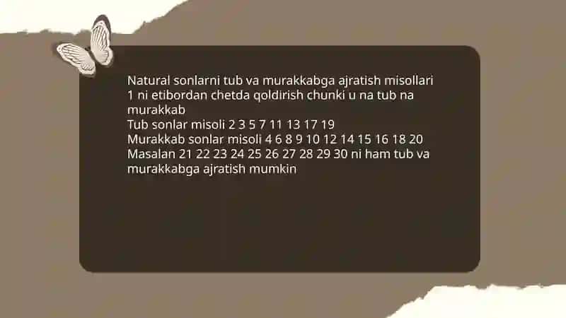 Toʻplamlarni sinflarga ajratishga oid misollar 4