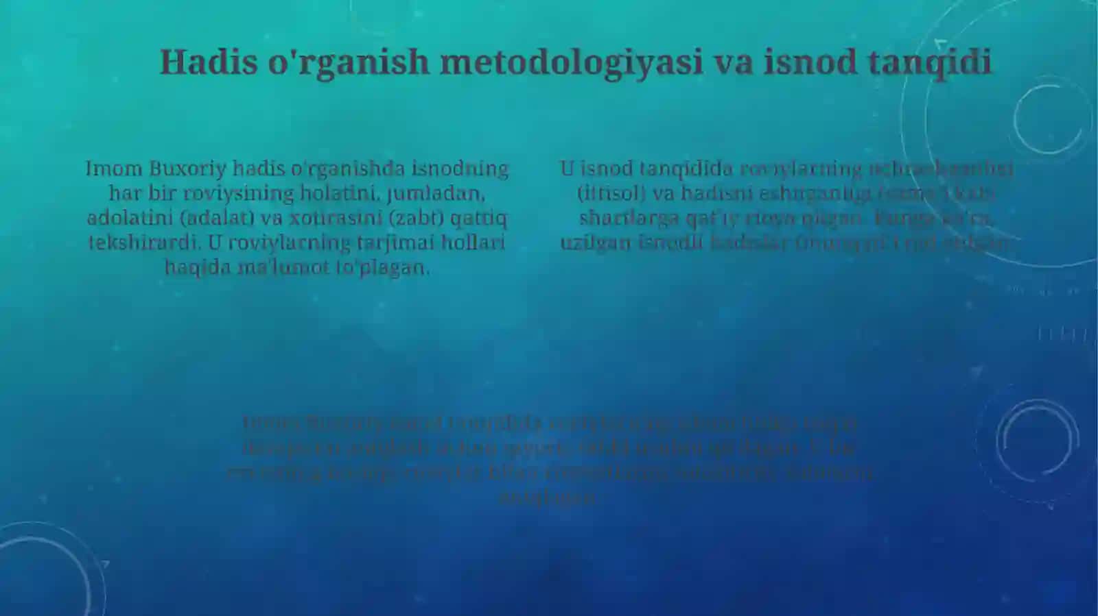 Imom Al Buxoriyning pedagogik qarashlari 4