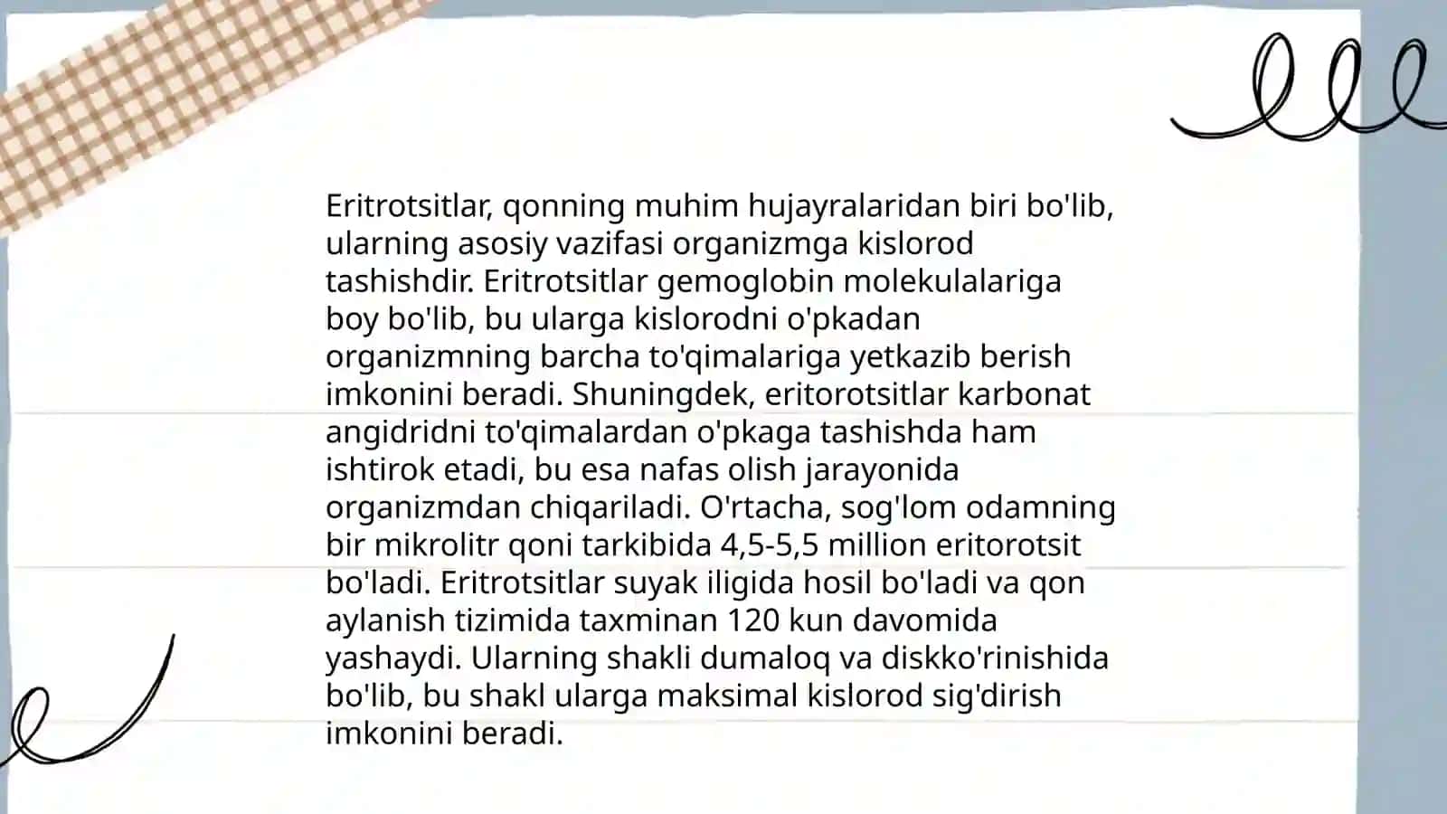 Eritrotsitlar, turlari funksiyalari 4