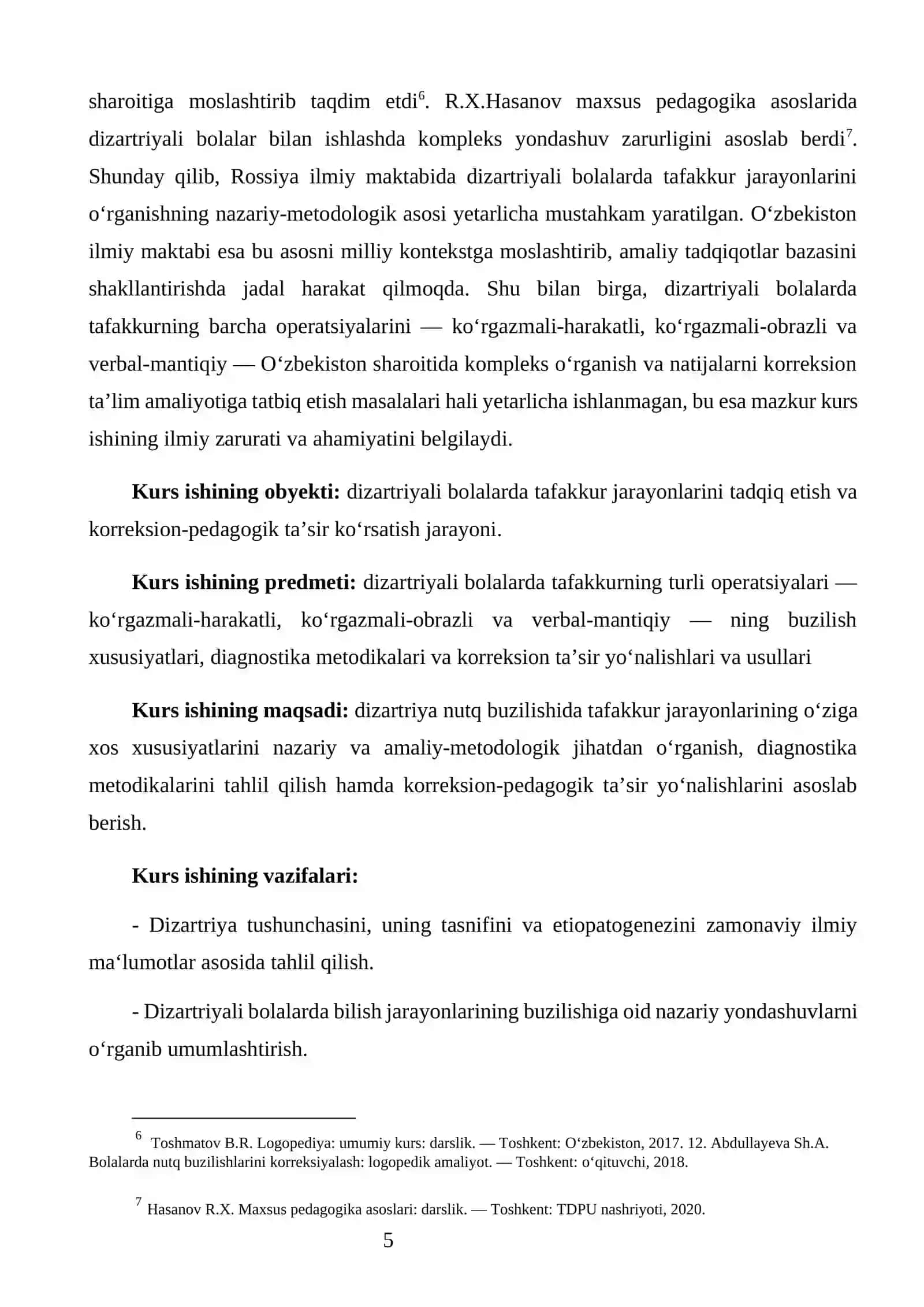 Dizartriya nutq buzilishida tafakkur jarayonlarini tadqiq etish 4