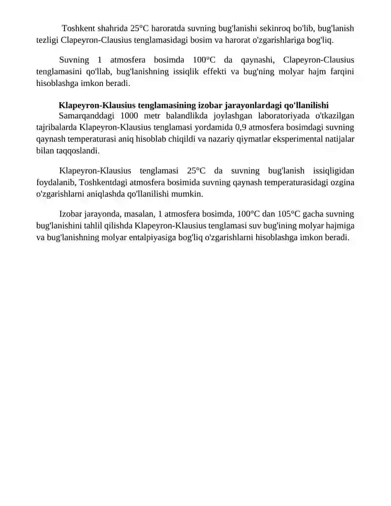Klapeyron-Klausius tenglamasi 4