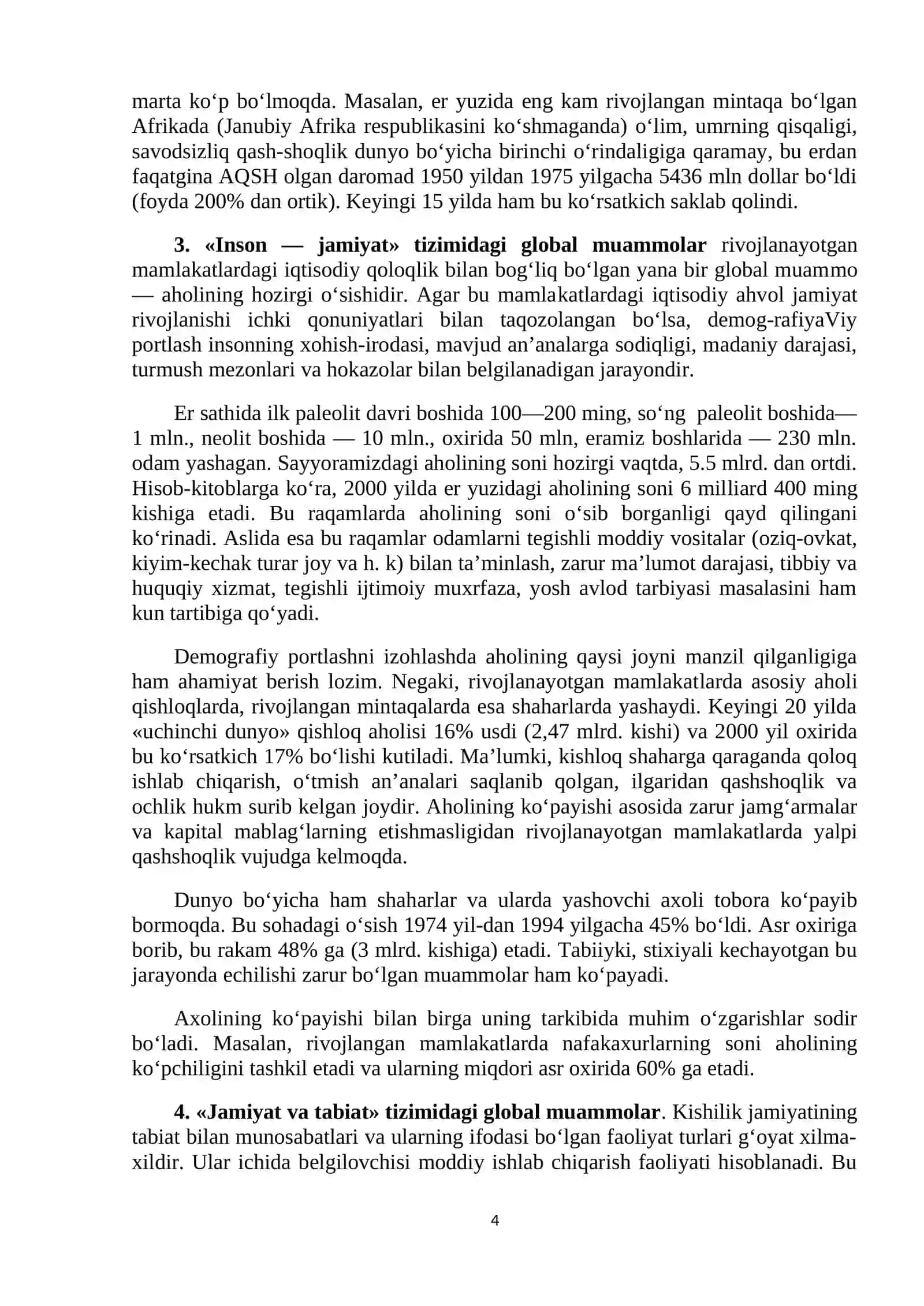 GLOBAL JARAYONLAR VA BARQAROR TARAQQIYOT 4