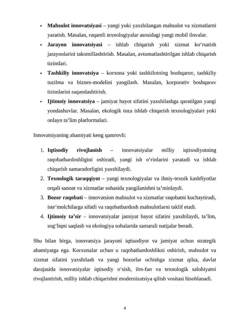 Innovatsiyaga kirish 4