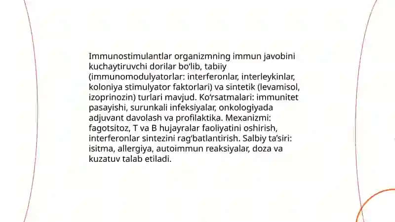 Immunitetga taʼsir etuvchi vositalar 4