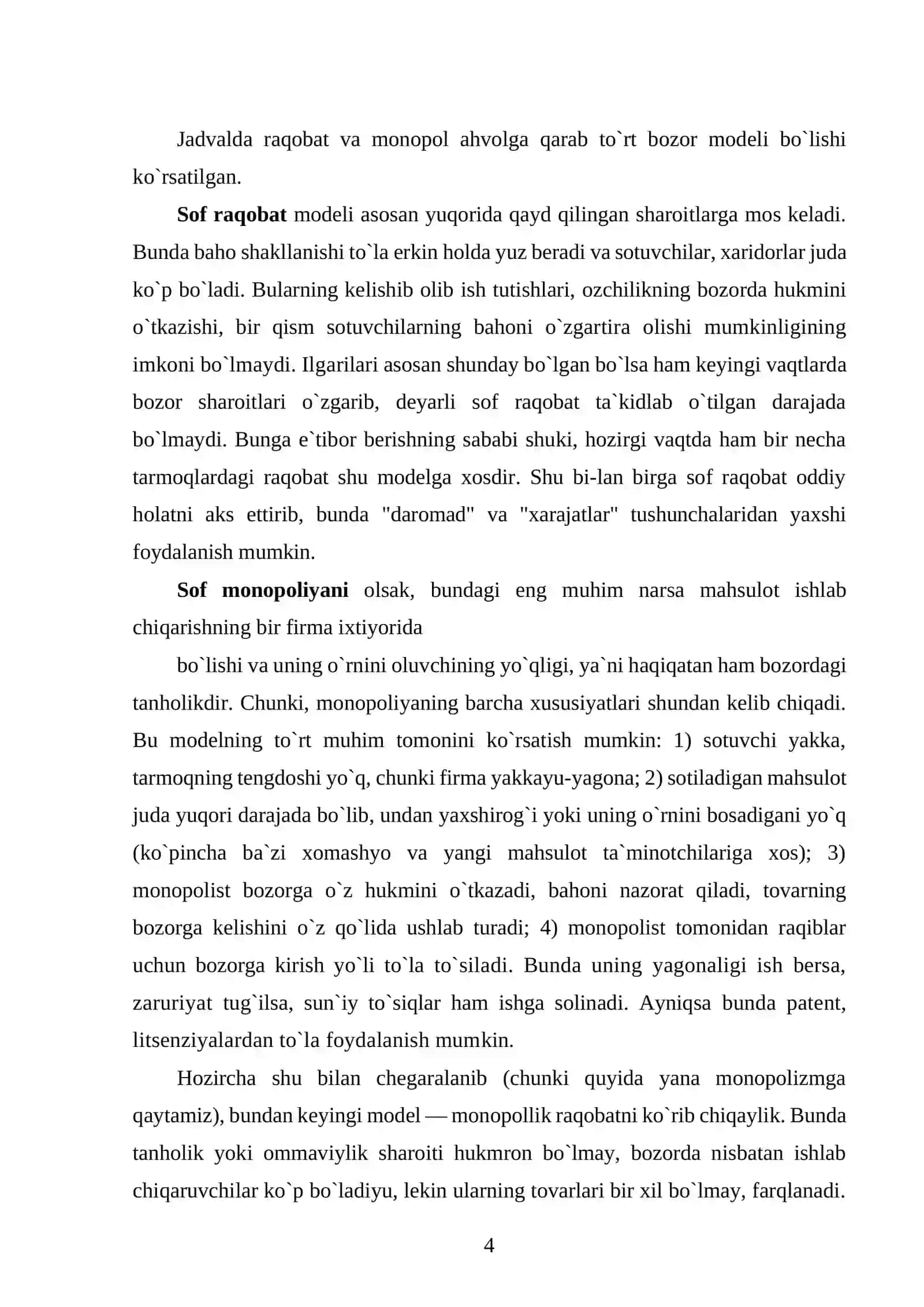 Monopoliya va yakka hokimlik 4