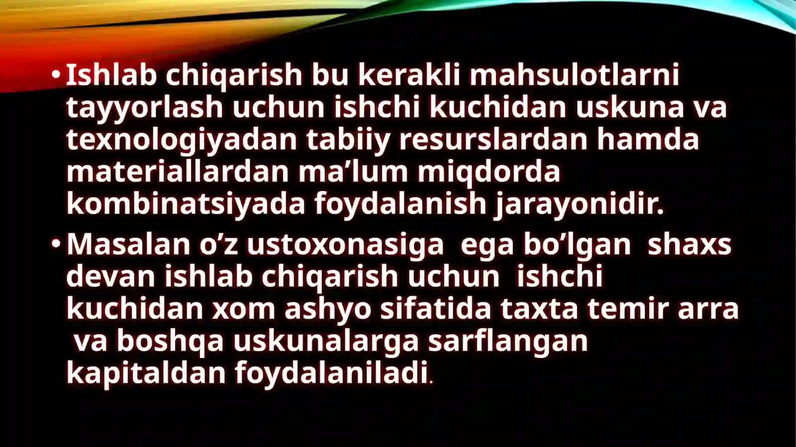 Ishlabchiqarish nazariyasi 4