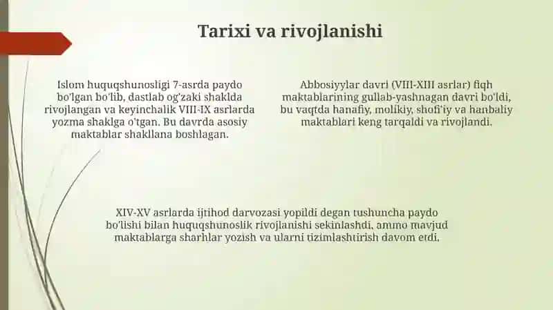 Islom Fiqhiy Maktablari 4