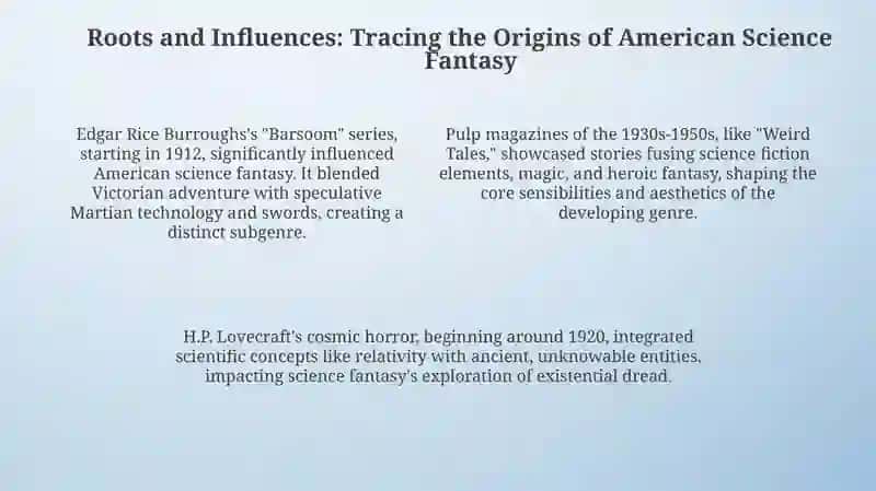 Science fantasy in American literature 4