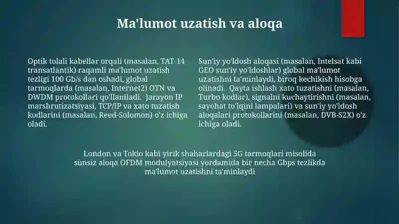 Axborotlarni qayta ishlash texnologiyalari 4