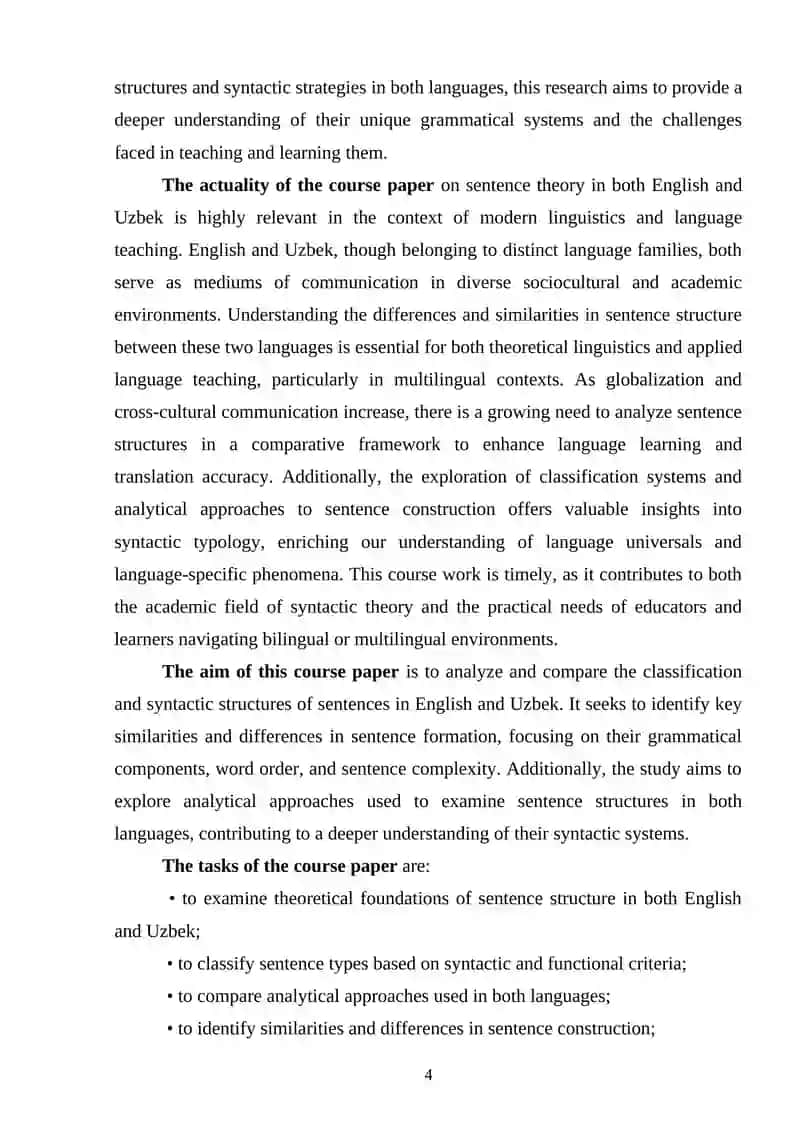 Course Work on Sentence Classification 4