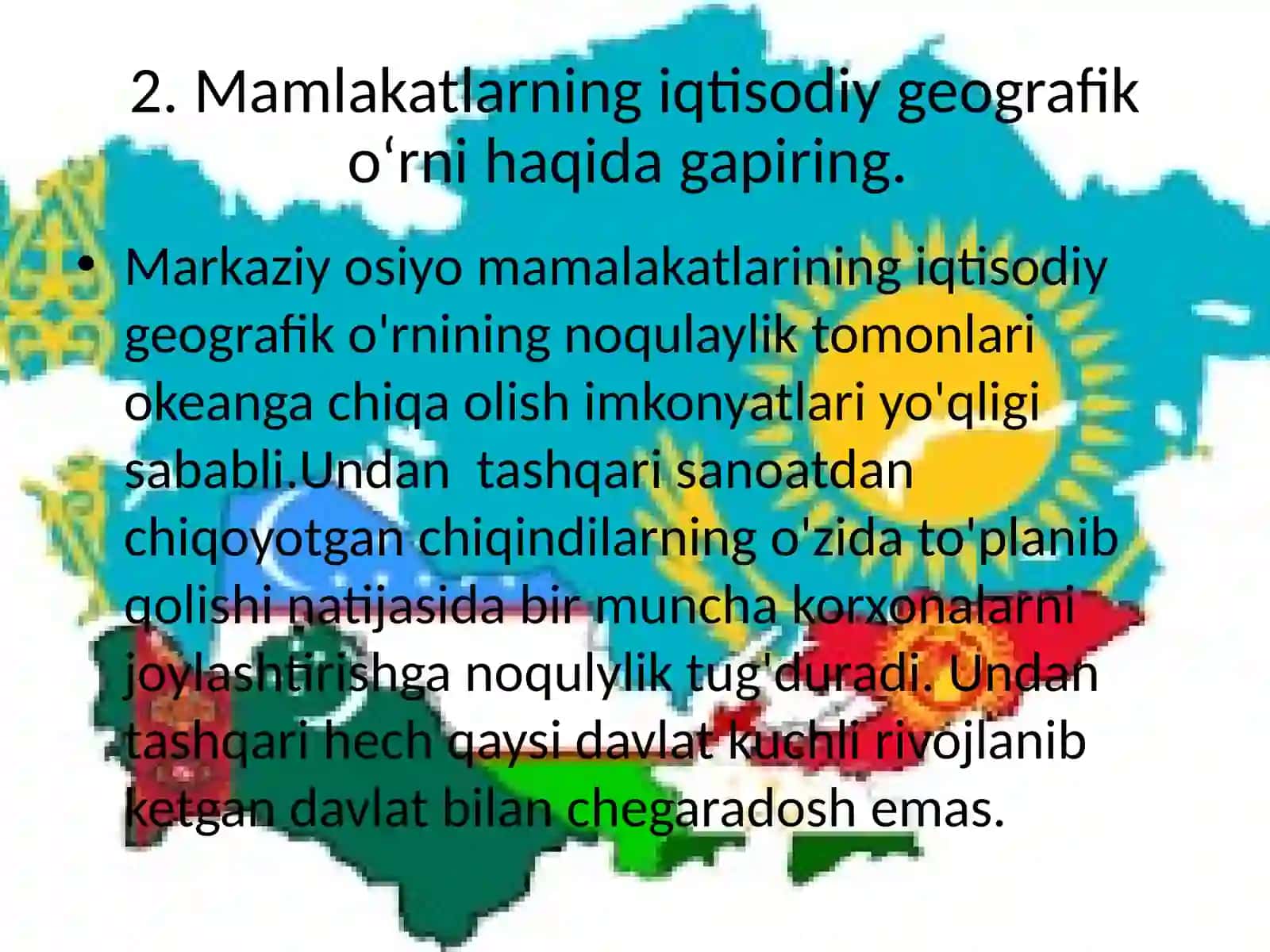 MARKAZIY OSIYO HUDUDINING GEOGRAFIK RIVOJLANISHDAGIО‘XSHASHLIKLAR 4
