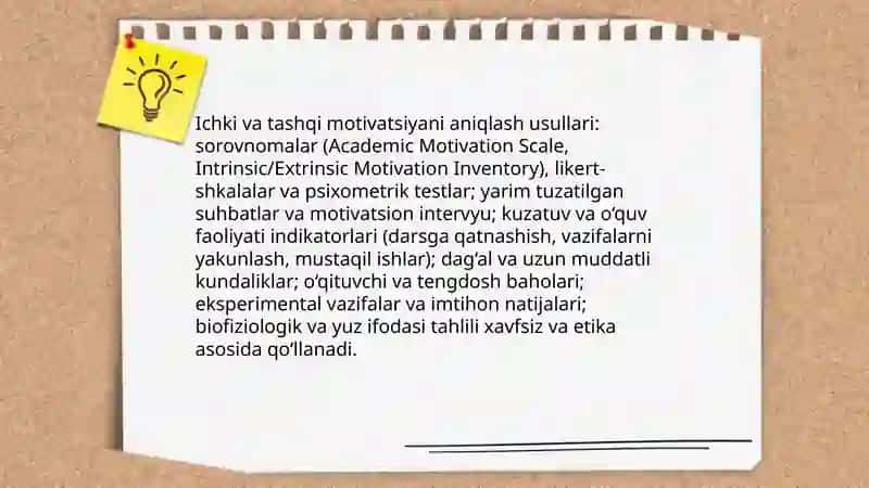 Motivatsiyani diagnostika qilish 4