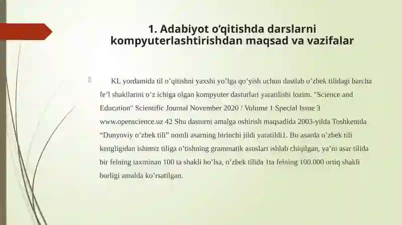 Adabiyoto'qitishdadarslarnikompyuterlashtirish 4