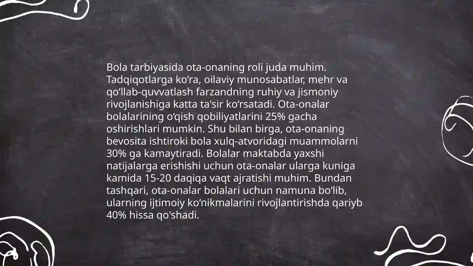 Oilada bola tarbiyasi 4
