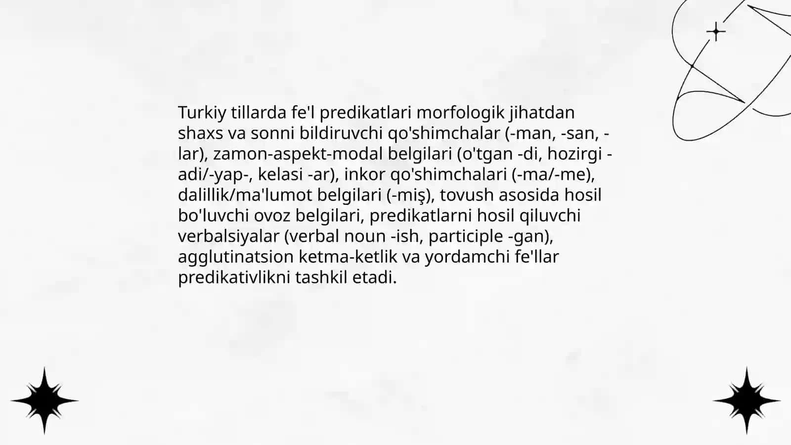 Turkiy tillarda predikativlik 4