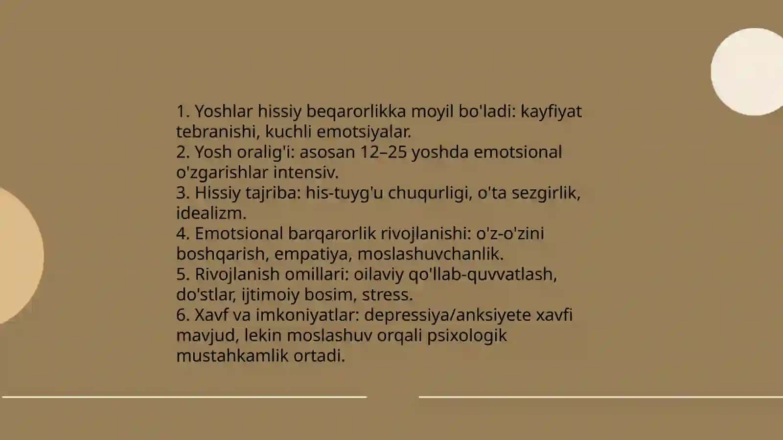 Yoshlik davrining psixologik xususiyatlari 4