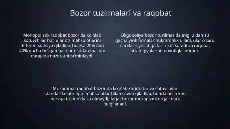 Bozor munosabatlari 4