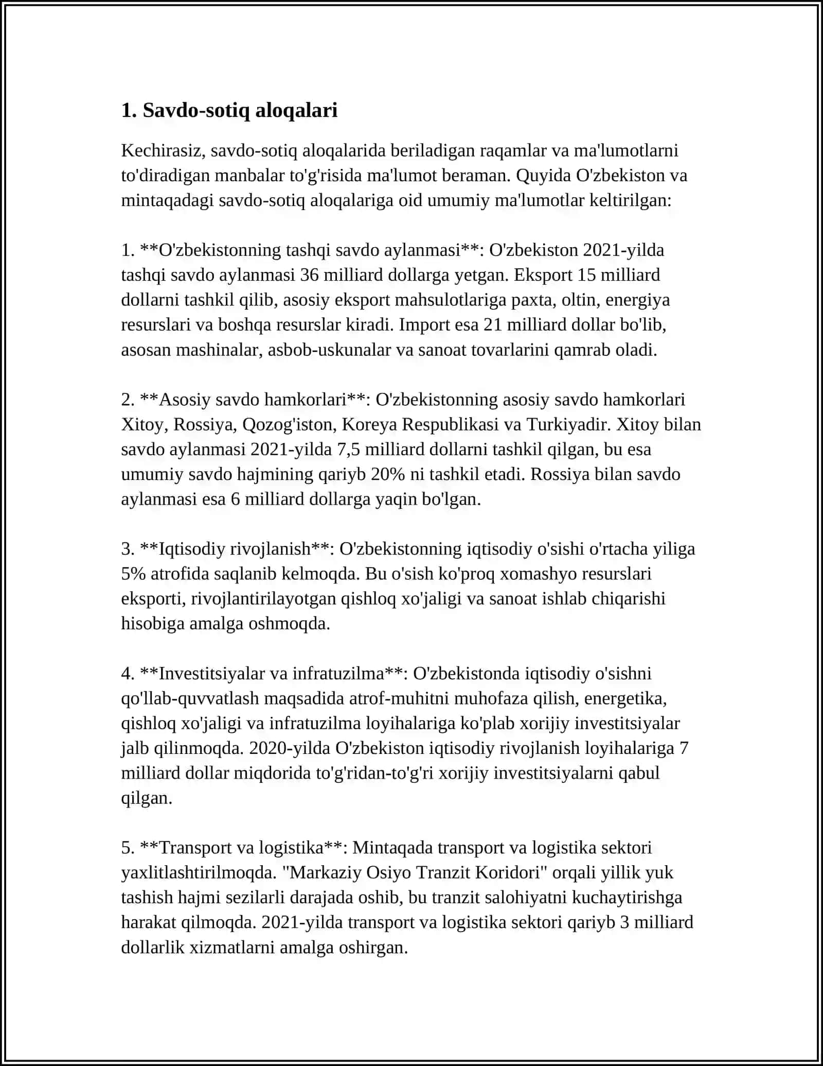O'ZBEKISTONNING TURKIYA BILAN MUNOSABATLARI 4