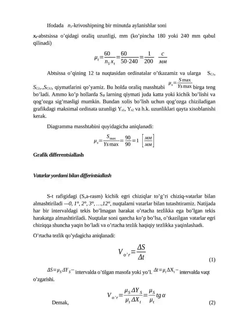 Mexanizm nuqtalarining traektoriyalarini aniqlash 4