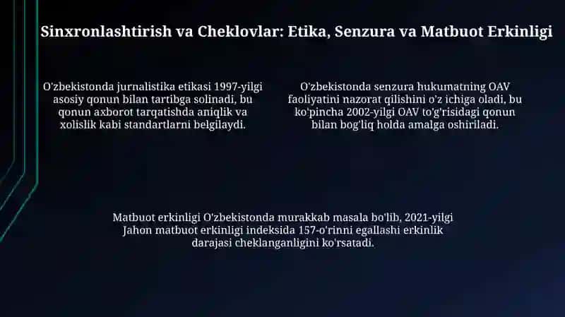 Oʻzbekiston Respublikasi ommaviy axborot vositalari faoliyati 4