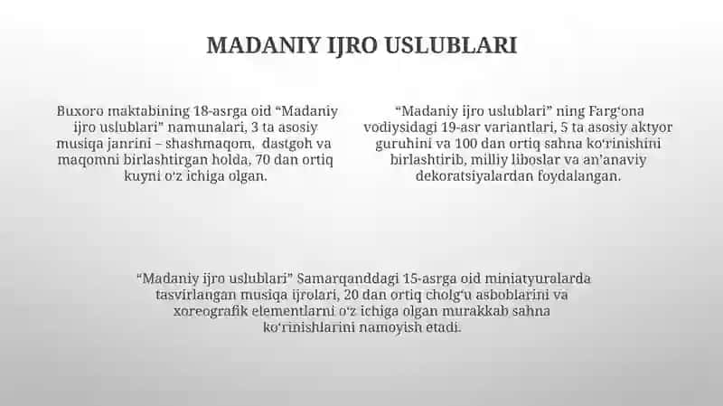 Madaniy Namoyishlarni Tahlil qilish 4