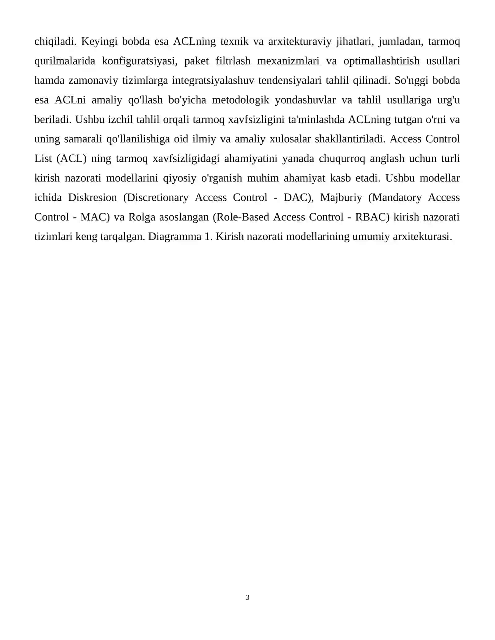 Tarmoqdagi kirish siyosatini tekshirish (ACL-Access Control List tahlili 4