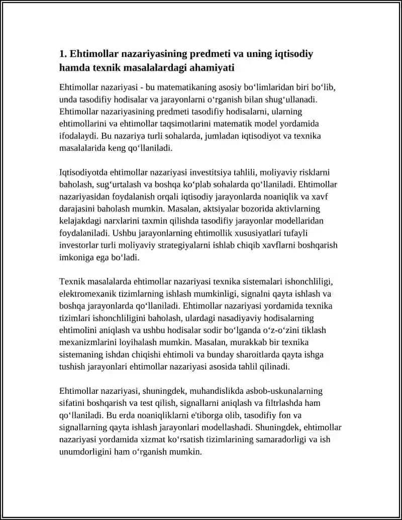 Ehtimollar Nazariyasi 4