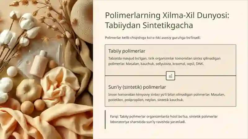 Kauchok Polimerlarining Olinishi va Ishlatilishi PPT format 4