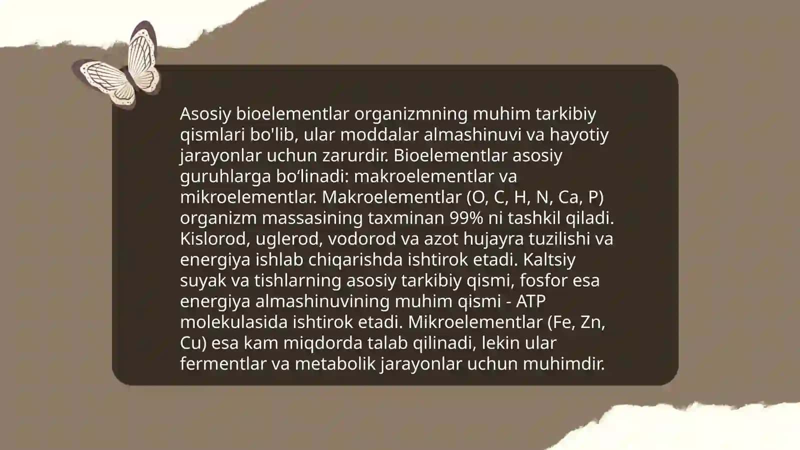 Biogen elementlar va ularning ahamyati 4