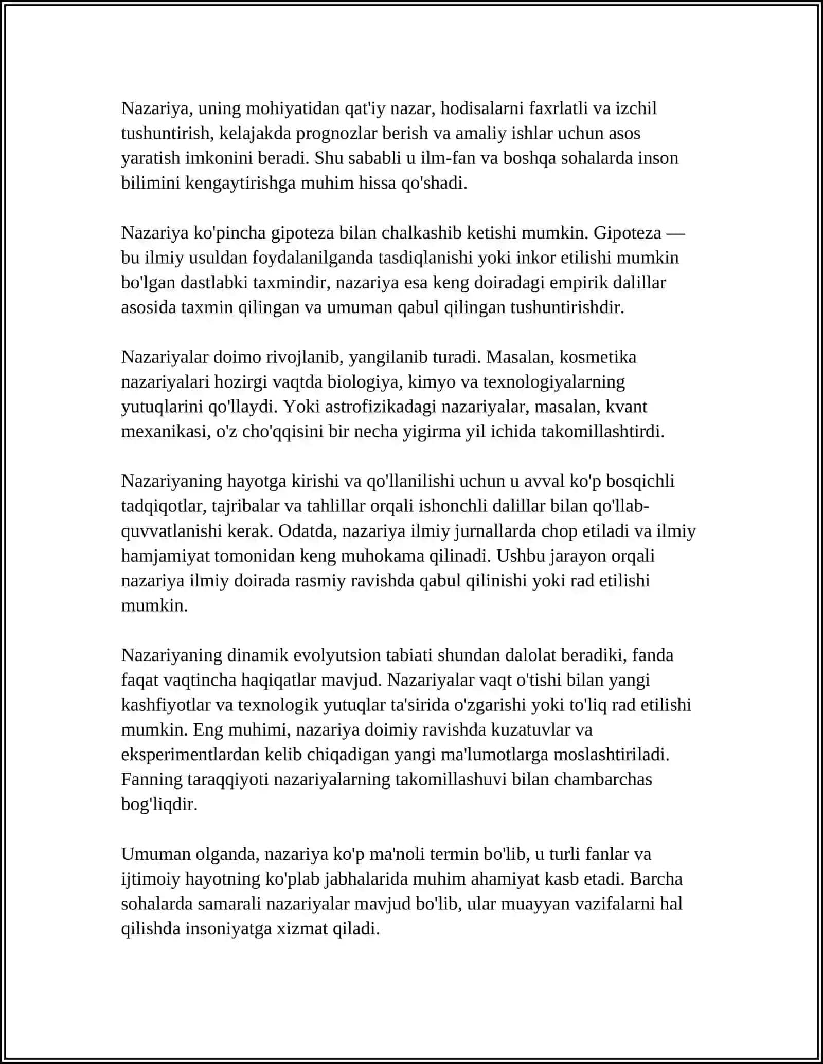 NAZARIYA VA UNING TUZILISHI 4