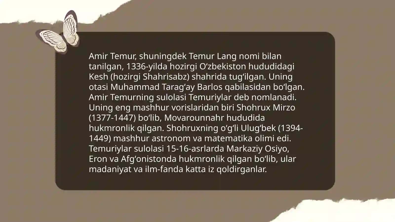 Amir Temur mening nigohim ostida 4