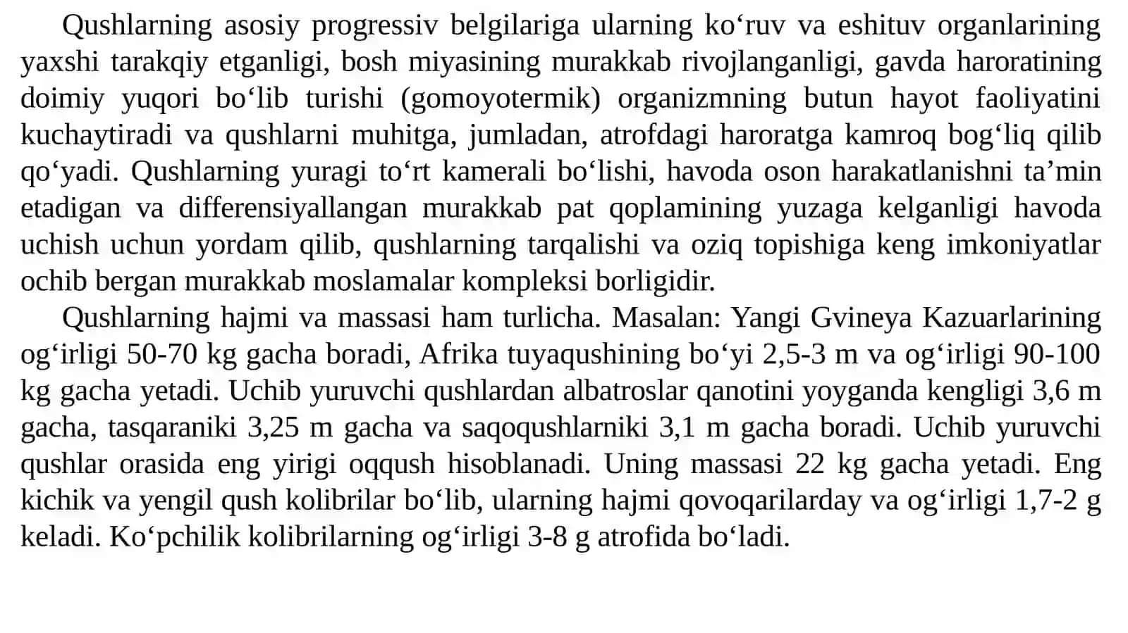 Qushlar sinfi 4