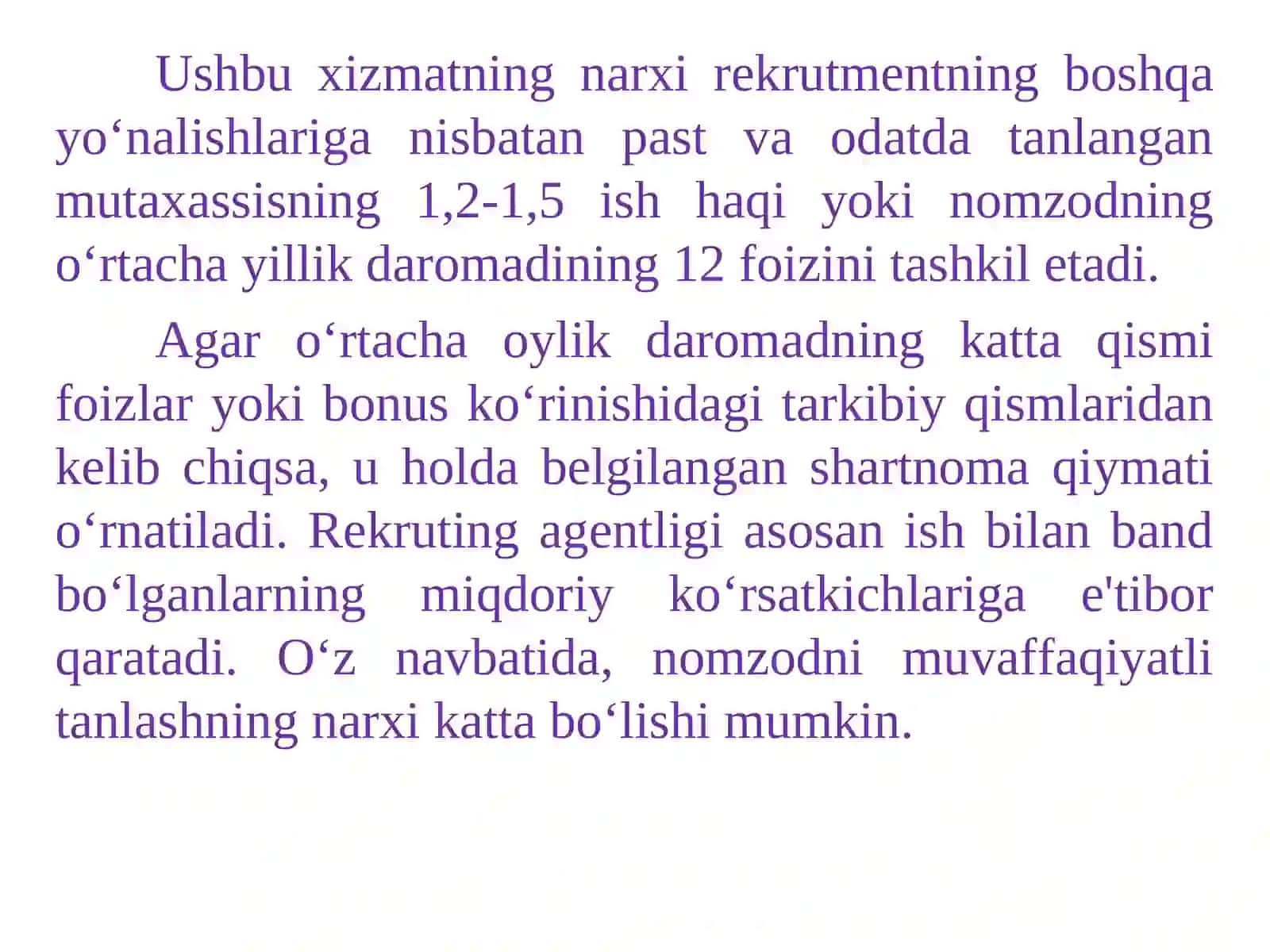 REKRUTMENTNING ASOSIY YO‘NALISHLARI 4